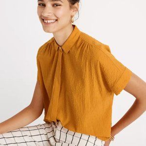 Madewell Hilltop Shirt in Clipdot / X-SMALL / TUNGSTEN GLOW